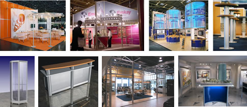 Alusett exhibit displays system applications - exhibits, showrooms, displays and more